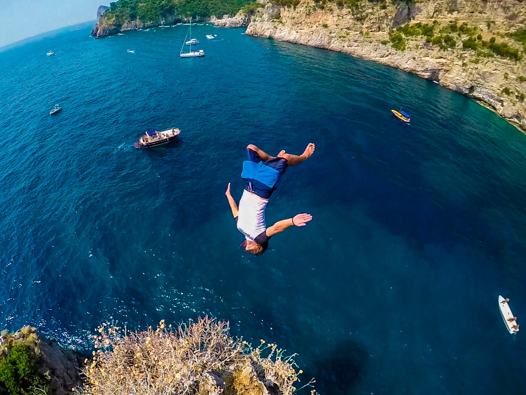 Cliff Jumping Italy in 4K Badchix Magazine