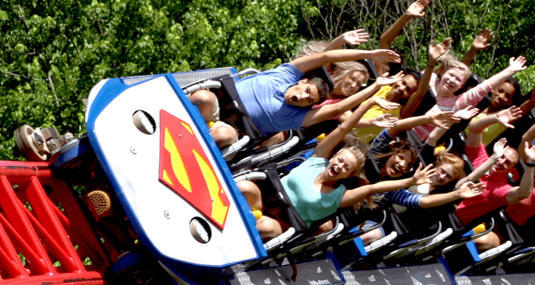 Guy Passes out on Superman Ride at Six Flags 1