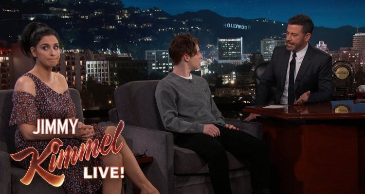 Sarah Silverman Surprises Jimmy Kimmel with a Halloween-Candy-Kid-Guest 1